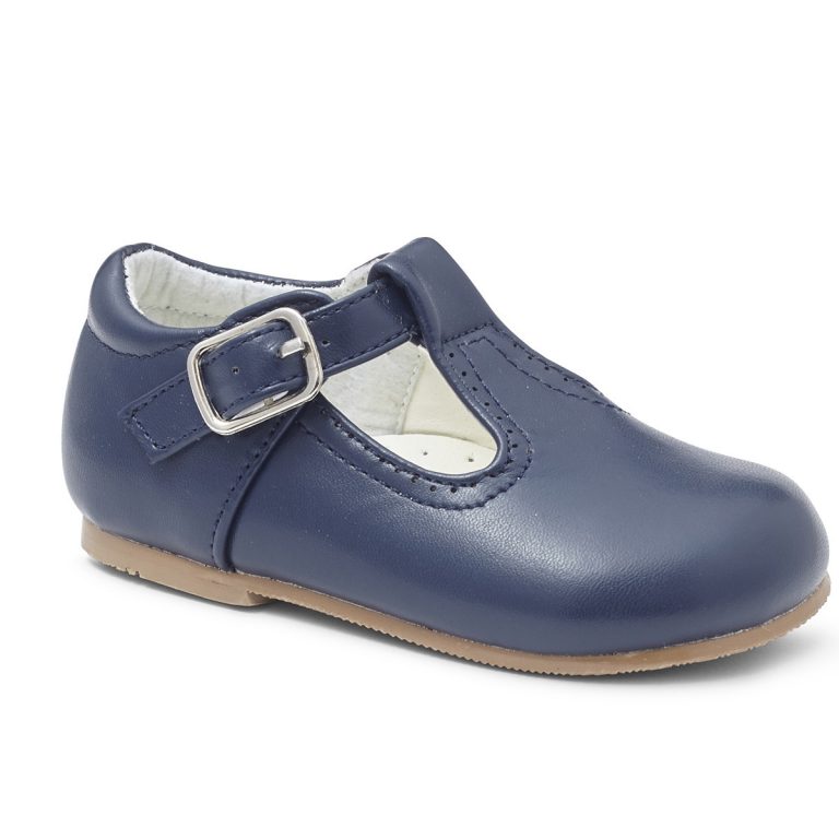 Sevva Navy T Bar Matt Shoes (Amelia) - Clandaw Childrens Boutique