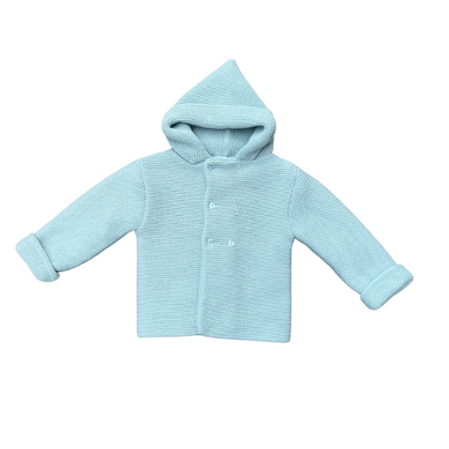 Sardon Pistacio Knitted Jacket with Hood - Clandaw Childrens Boutique