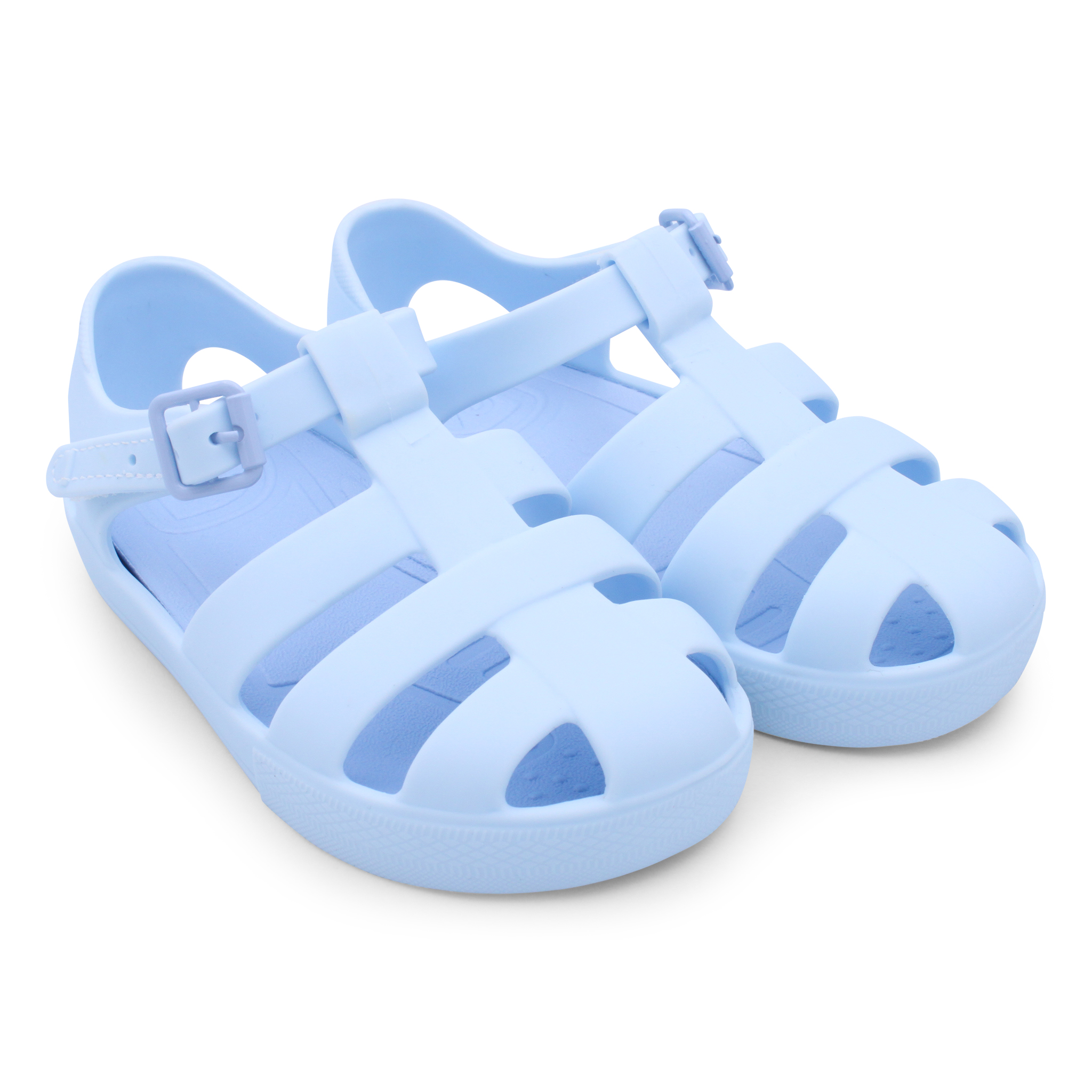 Marena Jelly Sandals Matt Baby Blue - Clandaw Childrens Boutique