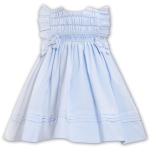 Sarah Louise Blue Dress with Bows 013580