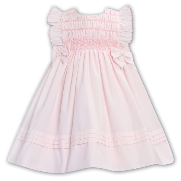 Sarah Louise Pink Dress with Bows 013580