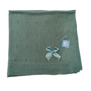 Sardon Green Bow Blanket