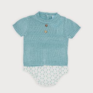 Sardon Green Set with Knitted Top