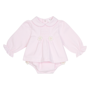 Deolinda Baby Pink Bloomers Set