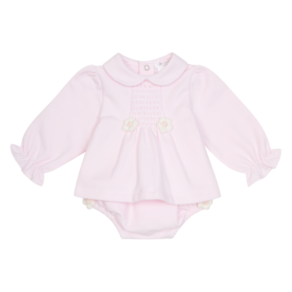 Deolinda Baby Pink Bloomers Set