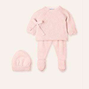 Mac Ilusion Pink/Rosa Knitted 3 Piece Set with Wrap Top