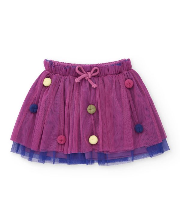 Tuc Tuc Pom Pom Tulle Skirt With Top And Hooded Jacket - Image 2