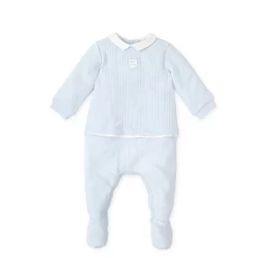 Tutto Piccolo Blue Braided Babygrow