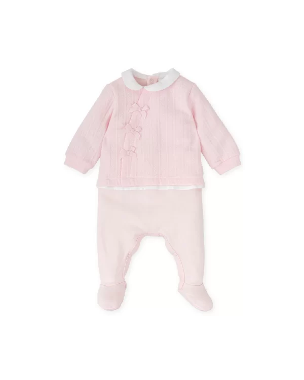 Tutto Piccolo Pink Braided Babygrow