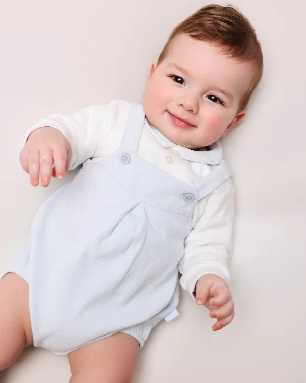 Tutto Piccolo Blue Romper with Shirt and Socks Set - Image 2