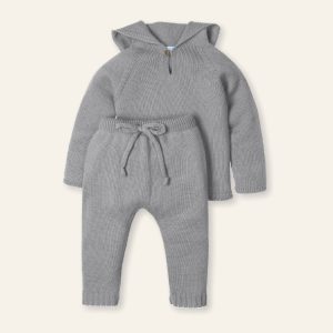 Mac Ilusion Grey Knitted Sweater and Pants Set