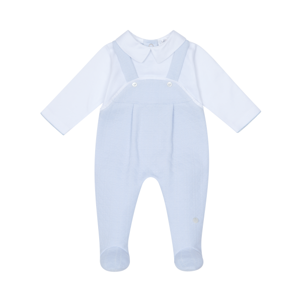 Deolinda Nevada Blue Dungaree Style Babygrow