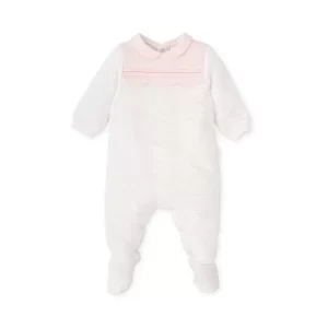Tutto Piccolo Pink and White Babygrow