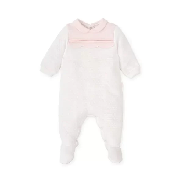 Tutto Piccolo Pink and White Babygrow