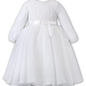 Sarah Louise White Long Sleeve Ceremonial Dress 070153