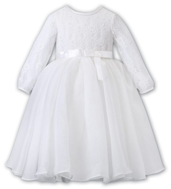Sarah Louise White Long Sleeve Ceremonial Dress 070153
