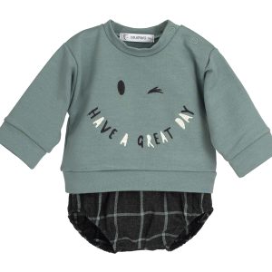Calamaro Green and Black Short Set