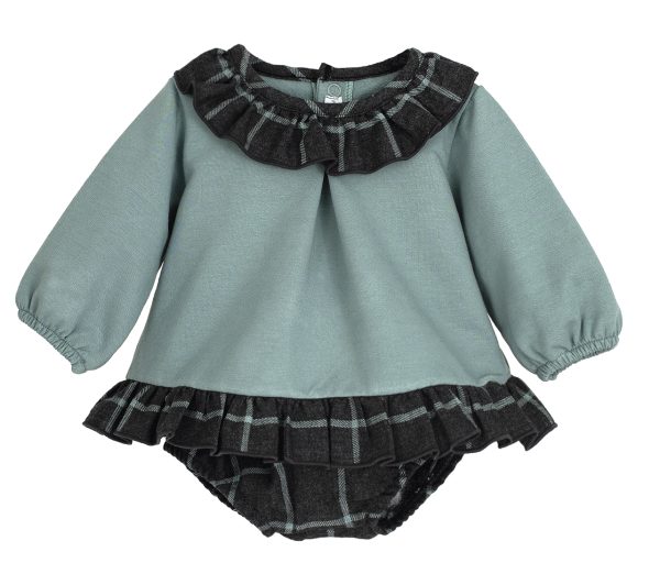 Calamaro Green and Black Jam Pant Set